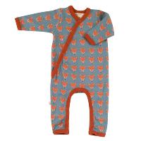 Pyjama avec ou sans pieds - coton bio - Renards LISTE de Alix